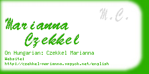 marianna czekkel business card